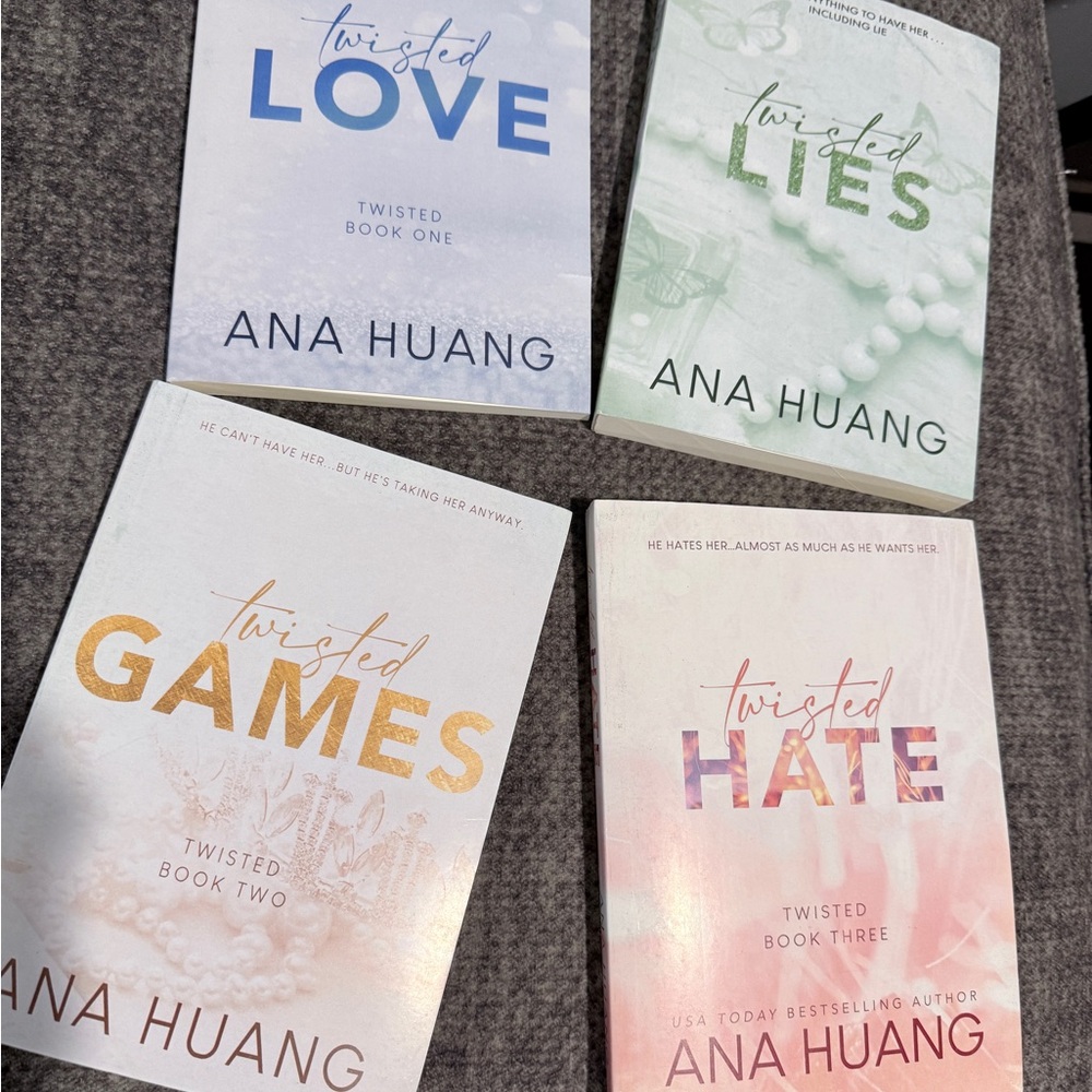 Twisted Series by Ana Huang — Four Paperback Books (Love, Lies, Games, Hate)